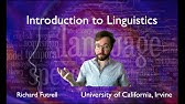 Introduction to Linguistics: First Lecture