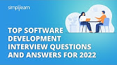 Top Software Development Interview Questions and Answers For 2022 | Simplilearn