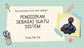 Pendidikan Sebagai Sebuah Sistem