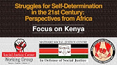 Struggles for Self-Determination in the 21st Century: Perspectives from Africa – Focus on Kenya