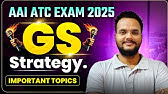 AAI ATC Exam 2025 GK/GS Strategy 🔥 | Score Maximum Marks | Best Resources & Important Topics