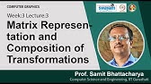 Lec 11: Matrix representation and composition of transformations