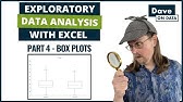 Exploratory Data Analysis With Excel - Part 4 - Box Plots