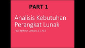 Analisis dan Kebutuhan Perangkat Lunak - Pengantar Part #1