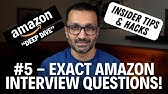 #5 Exact Amazon Interview Questions for Leadership Principle (DEEP DIVE).