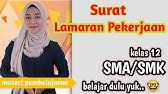 Materi Surat Lamaran Pekerjaan kelas 12 SMA/SMK | Bahasa Indonesia