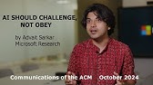 October 2024 CACM: AI Should Challenge, Not Obey