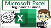 The Beginner's Guide to Excel - Excel Basics Tutorial