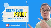 APA ITU BREAK EVEN POINT (BEP) ?? | DAN CARA MENGHITUNG BEP VERSI SEDERHANA. | Eps. 016