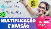 Multiplicação e divisão de números decimais por 10, 100, 1000, ... | Potências de base 10