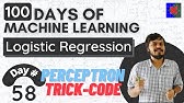 Logistic Regression Part 2 | Perceptron Trick Code