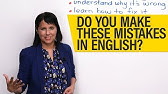 Do you make these mistakes in English?