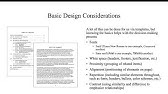 Common Forms of Tech Writing and Basic Design
