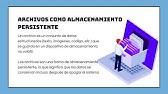 Dispositivos de Almacenamiento Secundario y la Necesidad de Archivos