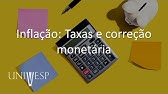 Matemática Financeira - Inflação: Taxas e correção monetária