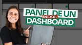 Cómo crear el panel de un dashboard en Excel paso a paso