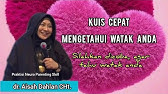 KUIS CEPAT MENGETAHUI WATAK ANDA - dr. Aisah Dahlan CHT.