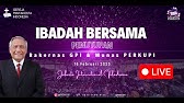 IBADAH BERSAMA PENUTUPAN RAKERNAS GPI & MUNAS PERKUPI