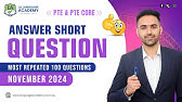 Answer Short Question | PTE & PTE Core Speaking | November 2024 Exam Predictions | Language Academy