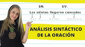 ANÁLISIS SINTÁCTICO DE LA ORACIÓN CON EJEMPLOS / SINTAGMA NOMINAL -VERBAL -ADJETIVAL