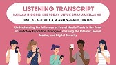 Listening Transcript buku Life Today Unit 3 Activity 3, 4, 5 halaman 104-105