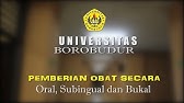 Pemberian Obat Secara Oral,Subingual dan Bukal
