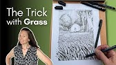 How to Draw Grass with Pen and Ink